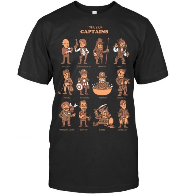 Types Of Captains Stawar T Shirt #6 - Image 3