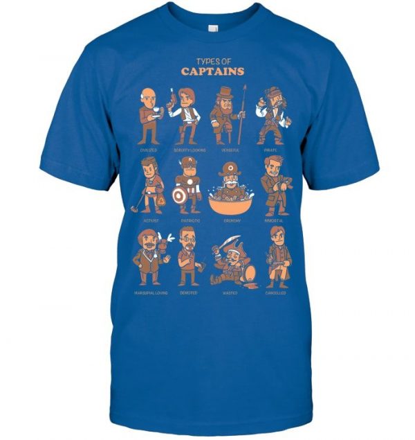 Types Of Captains Stawar T Shirt #6 - Image 5