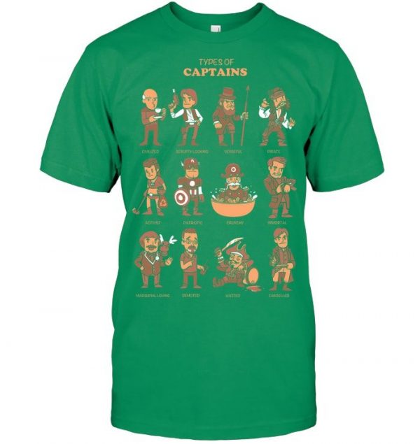 Types Of Captains Stawar T Shirt #6 - Image 7