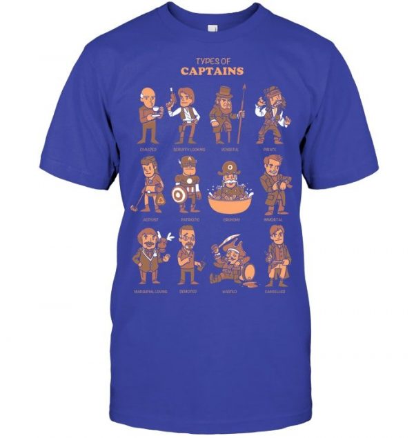 Types Of Captains Stawar T Shirt #6 - Image 10