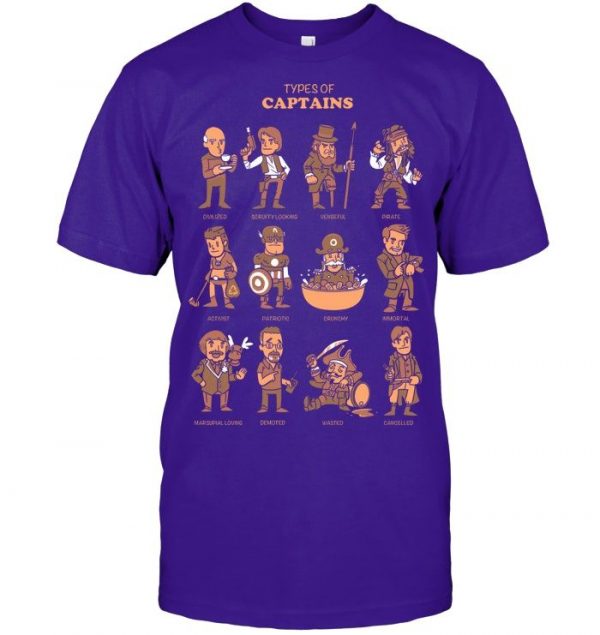Types Of Captains Stawar T Shirt #6 - Image 11