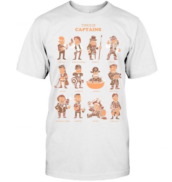 Types Of Captains Stawar T Shirt #6 - Image 12
