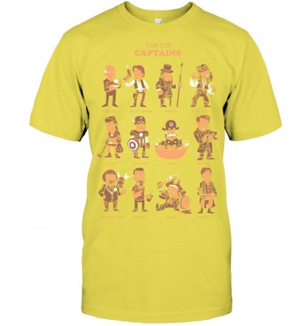 Types Of Captains Stawar T Shirt #6 - Image 13