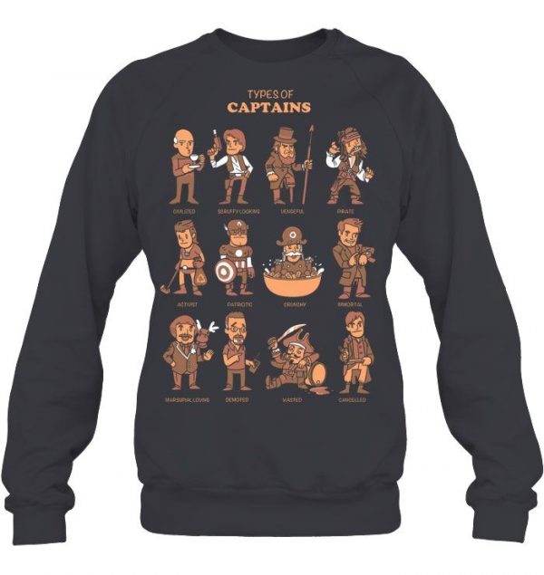 Types Of Captains Stawar T Shirt #7 - Image 3