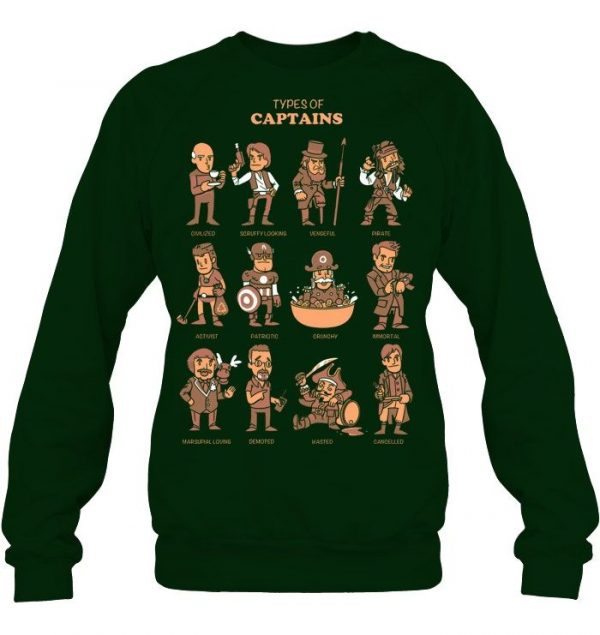 Types Of Captains Stawar T Shirt #7 - Image 4