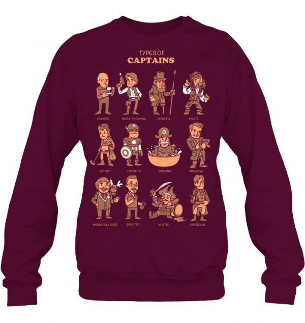 Types Of Captains Stawar T Shirt #7 - Image 8