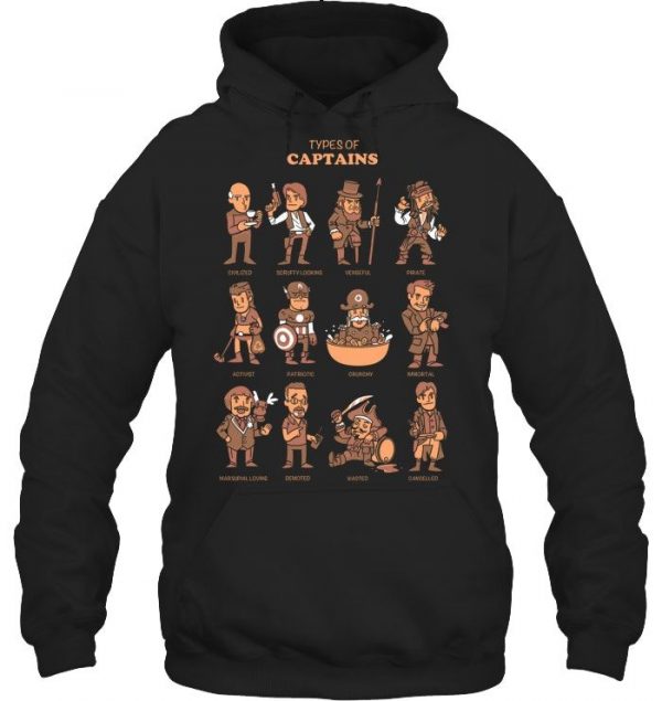 Types Of Captains Stawar T Shirt#10