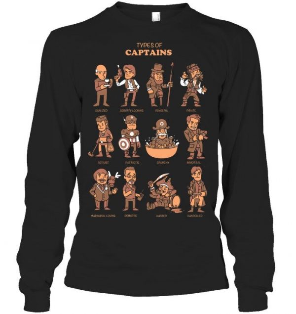 Types Of Captains Stawar T Shirt #11 - Image 2