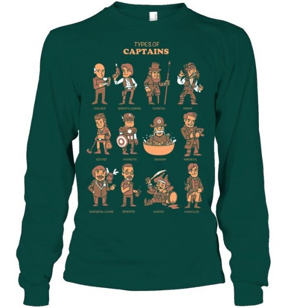 Types Of Captains Stawar T Shirt #11 - Image 3