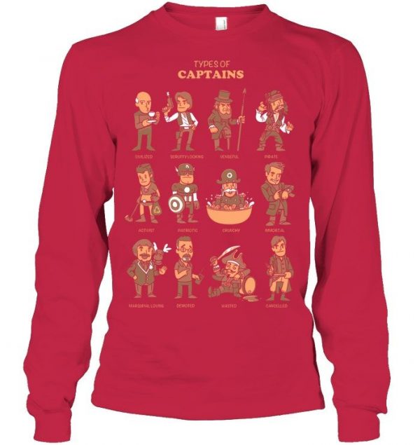Types Of Captains Stawar T Shirt #11 - Image 4
