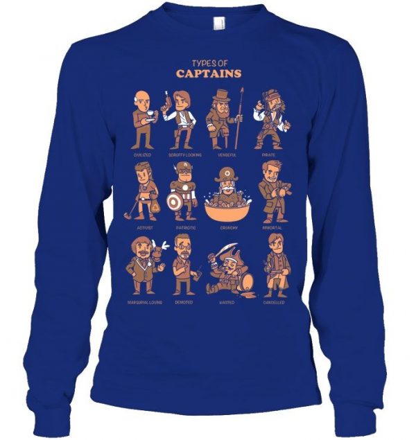 Types Of Captains Stawar T Shirt #11 - Image 5