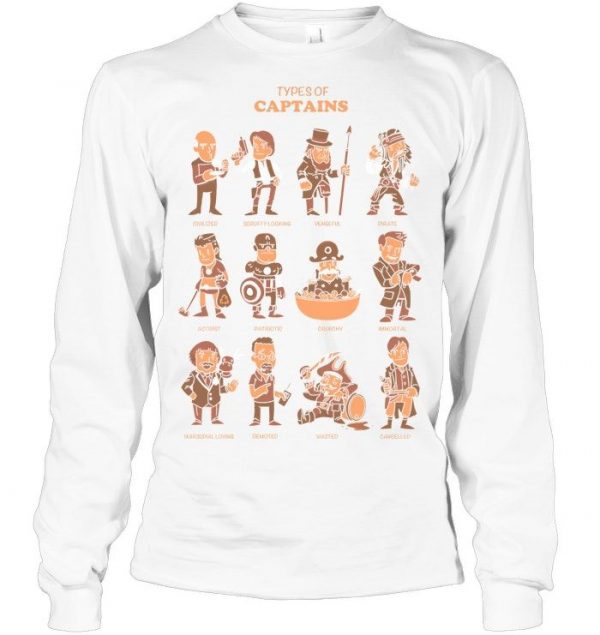 Types Of Captains Stawar T Shirt #11 - Image 9