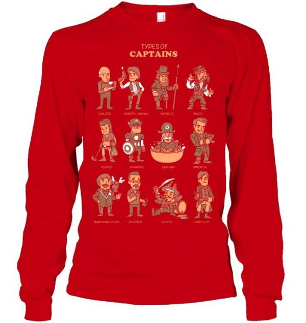 Types Of Captains Stawar T Shirt#2 - Image 12
