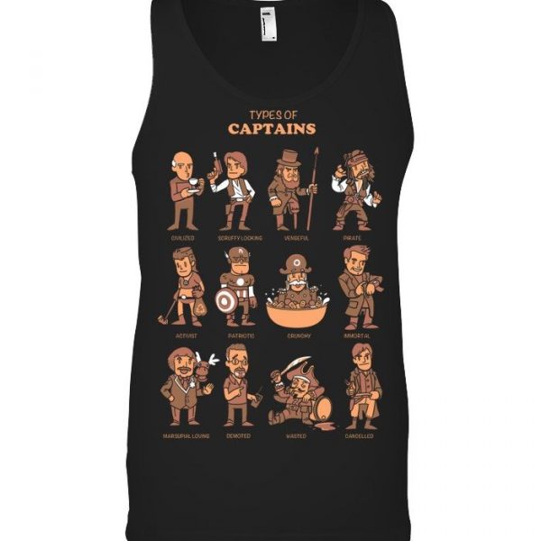 Types Of Captains Stawar T Shirt #9