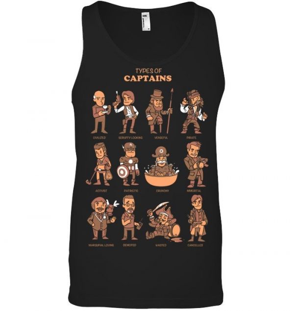 Types Of Captains Stawar T Shirt #9