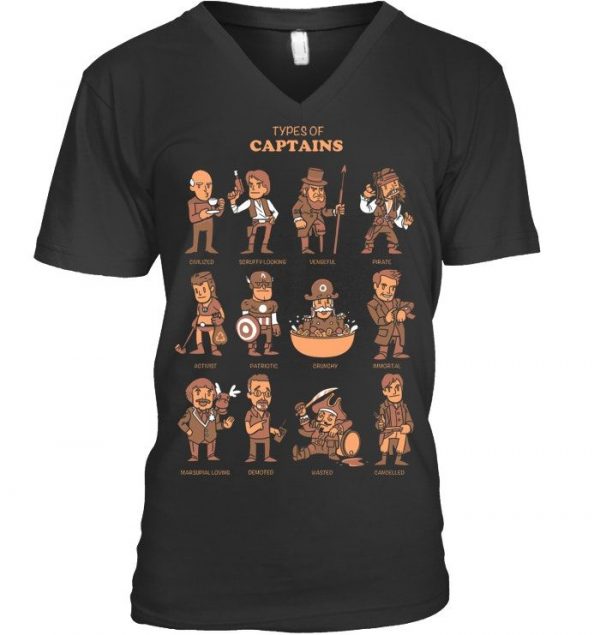 Types Of Captains Stawar T Shirt #4 - Image 3