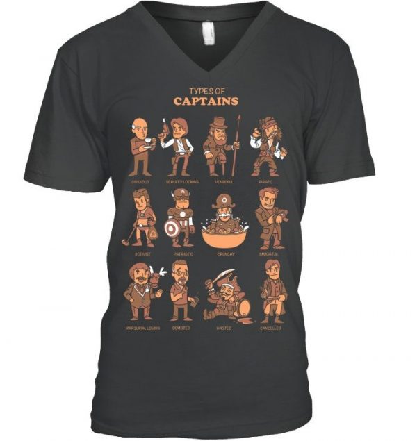 Types Of Captains Stawar T Shirt #4 - Image 4