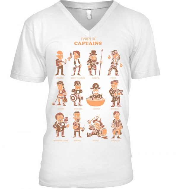 Types Of Captains Stawar T Shirt #4 - Image 7