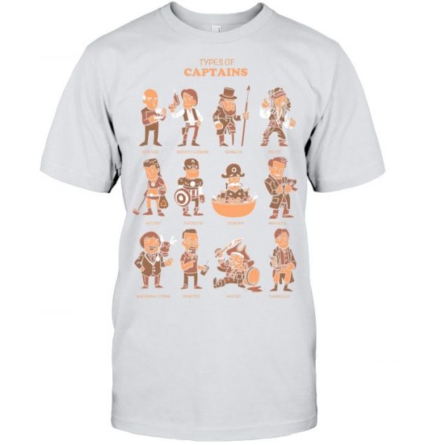 Types Of Captains Stawar T Shirt - Image 2