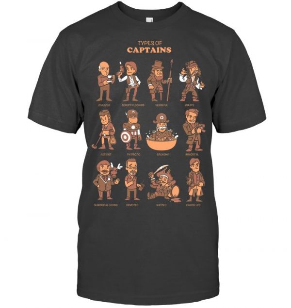 Types Of Captains Stawar T Shirt - Image 5