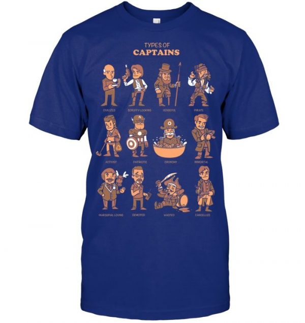 Types Of Captains Stawar T Shirt - Image 8