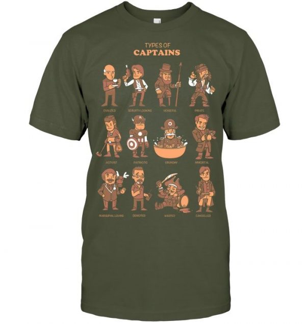 Types Of Captains Stawar T Shirt - Image 9