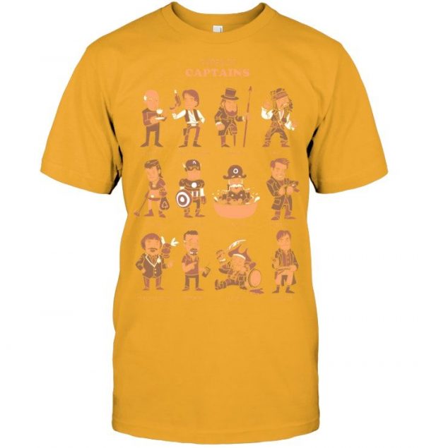 Types Of Captains Stawar T Shirt - Image 10