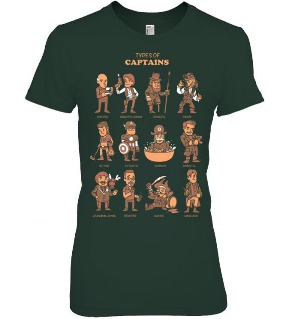 Types Of Captains Stawar T Shirt #3 - Image 3