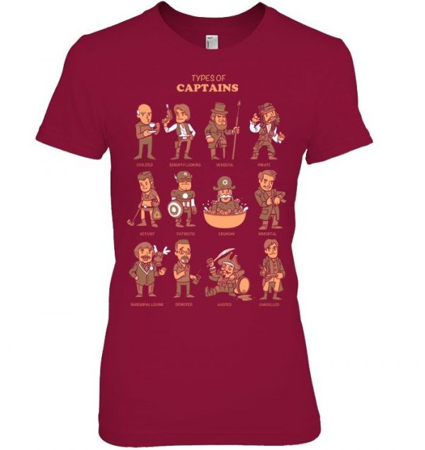 Types Of Captains Stawar T Shirt #3 - Image 4