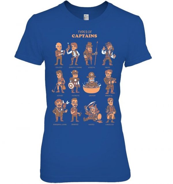 Types Of Captains Stawar T Shirt #3 - Image 5