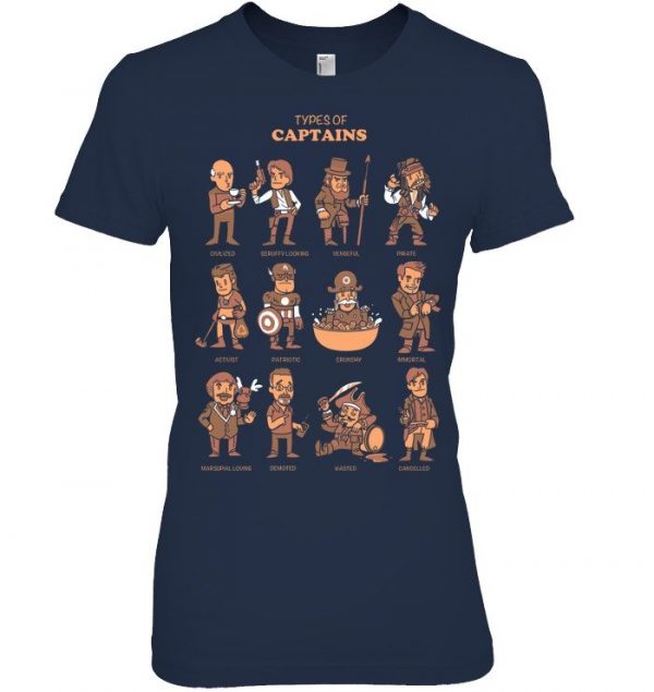 Types Of Captains Stawar T Shirt #3 - Image 7