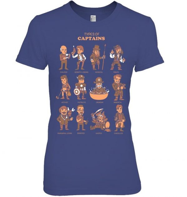 Types Of Captains Stawar T Shirt #3 - Image 8