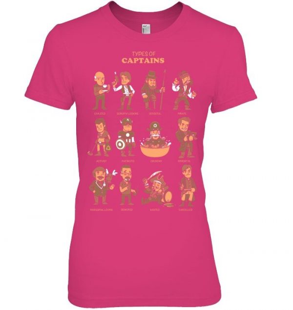Types Of Captains Stawar T Shirt #3 - Image 10