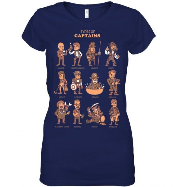 Types Of Captains Stawar T Shirt #1 - Image 4